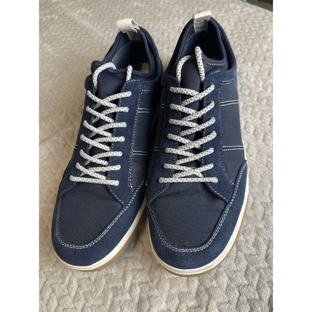 Johnnie-O Mens Navy Blue Surfside Tennis Shoes‎ Size 10 M